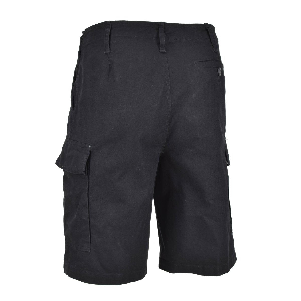 MIL-TEC merk Duitse legerstijl zwarte voorgesproken Moleskin Bermuda militaire shorts