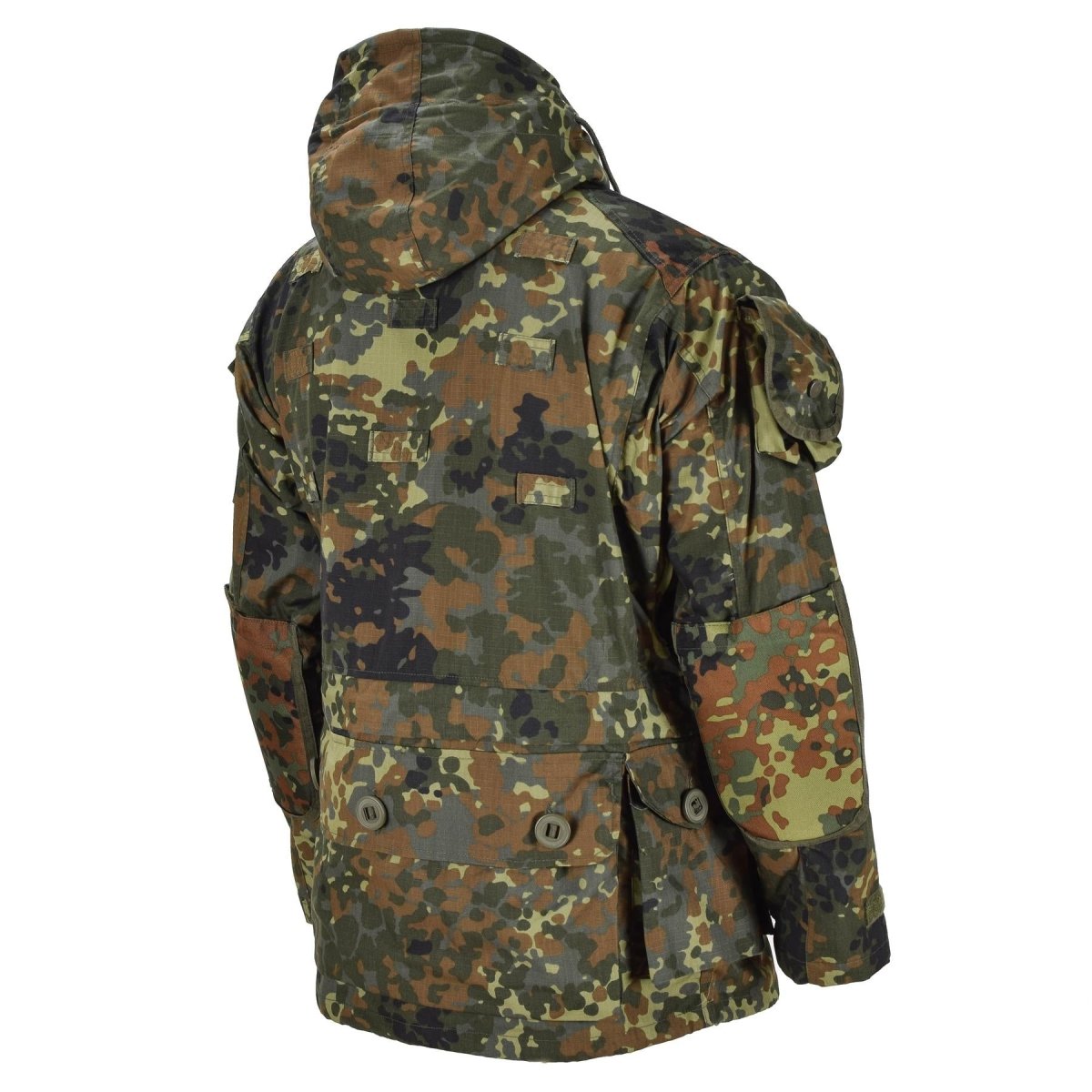 MIL-TEC merkjack ripstop smokd Duits leger flecktarn camo parka herenkleding