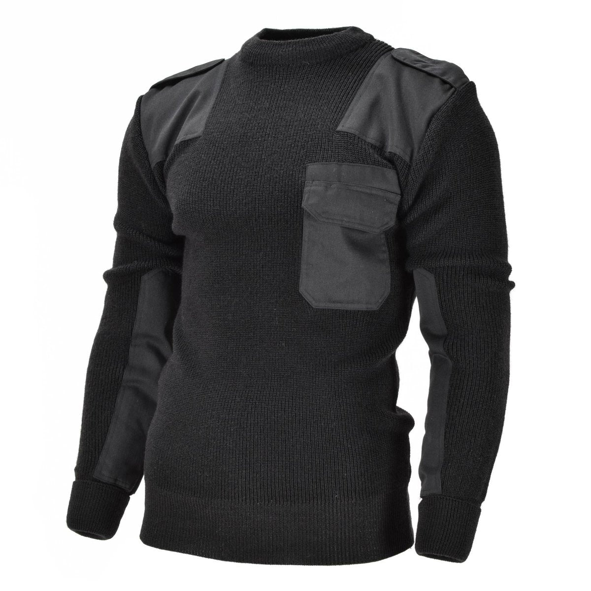 Mil-Tec Brand Men Sweater Duitse pullover commando jumper zwarte trui wol