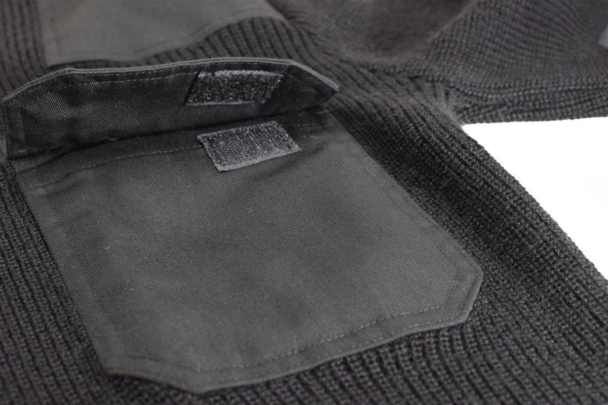 Mil-Tec Brand Men Sweater Duitse pullover commando jumper zwarte trui wol