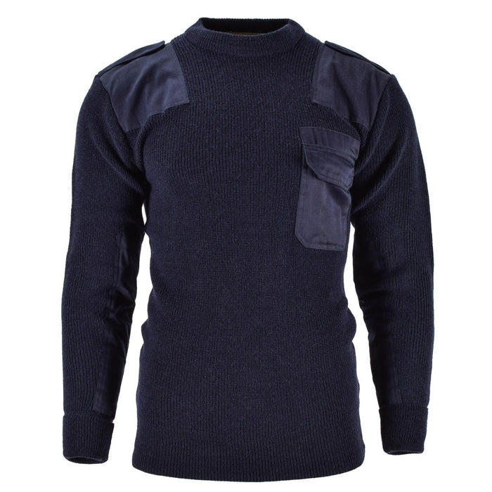 Mil - Tec merk Heren Trui Duitse trui Commando Jumper Marineblauwe trui Wol - GoMilitar