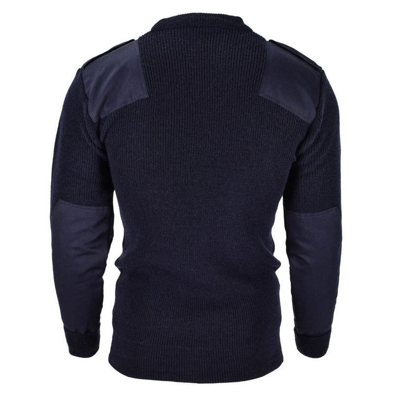Mil - Tec brand Men Sweater German pullover Commando Jumper Navy Blue sweater Wool - GoMilitar
