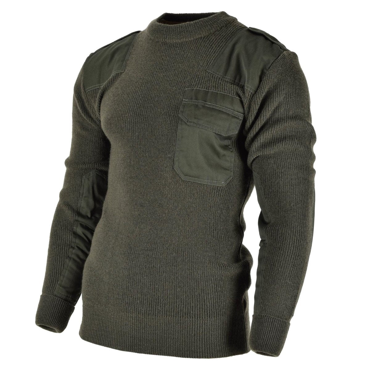 Mil-Tec Brand Men Sweater Duitse pullover Commando Jumper Olive Od Sweater Wool