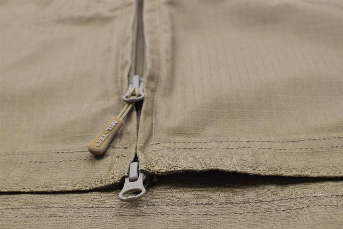 Mil-tec merk militaire stijl ripstop donkere coyote gevechts troepen jas chimera