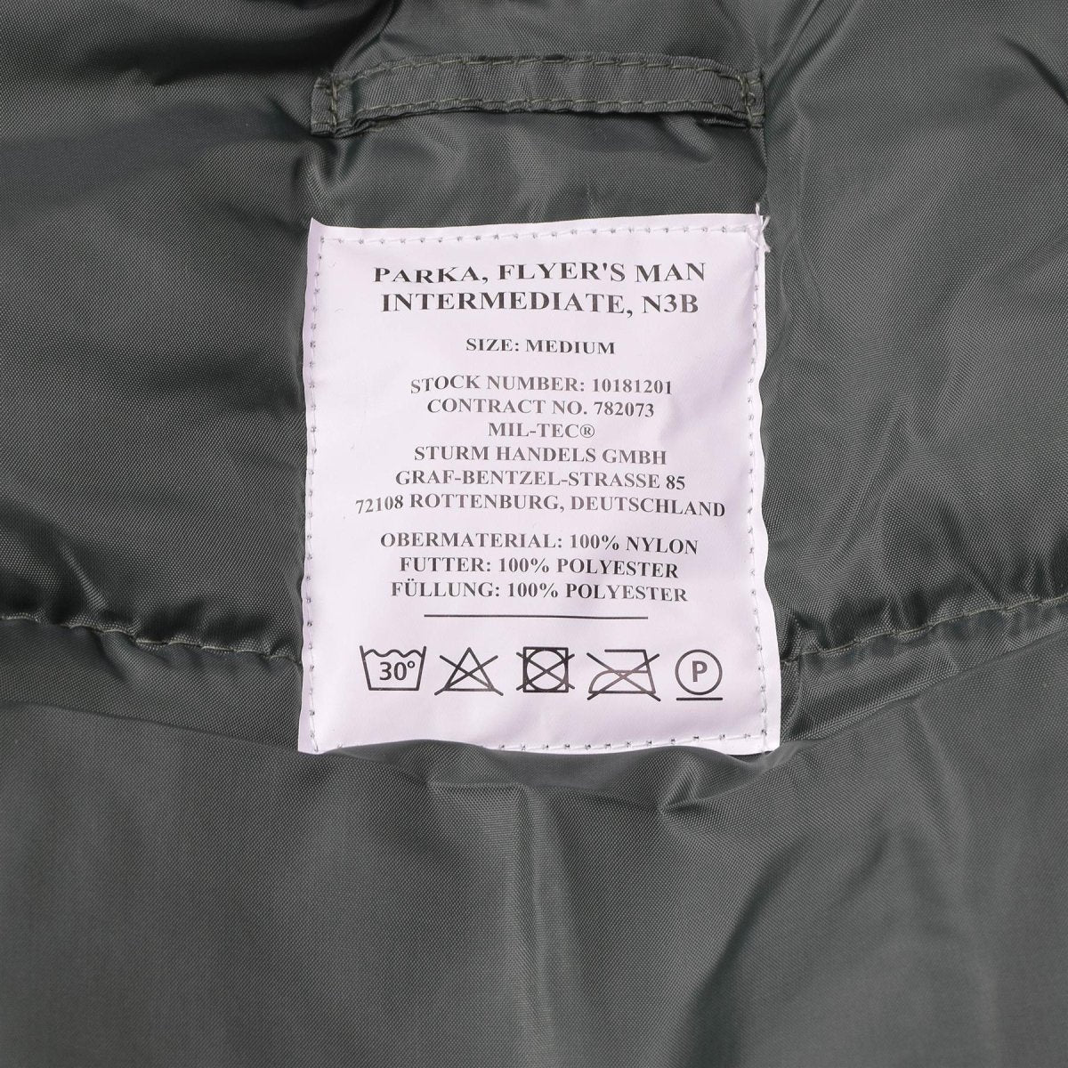 Mil-Tec Brand U.S. Militaire stijl Aviator Parka N3B Faux Fur Hooded Olive Nieuw