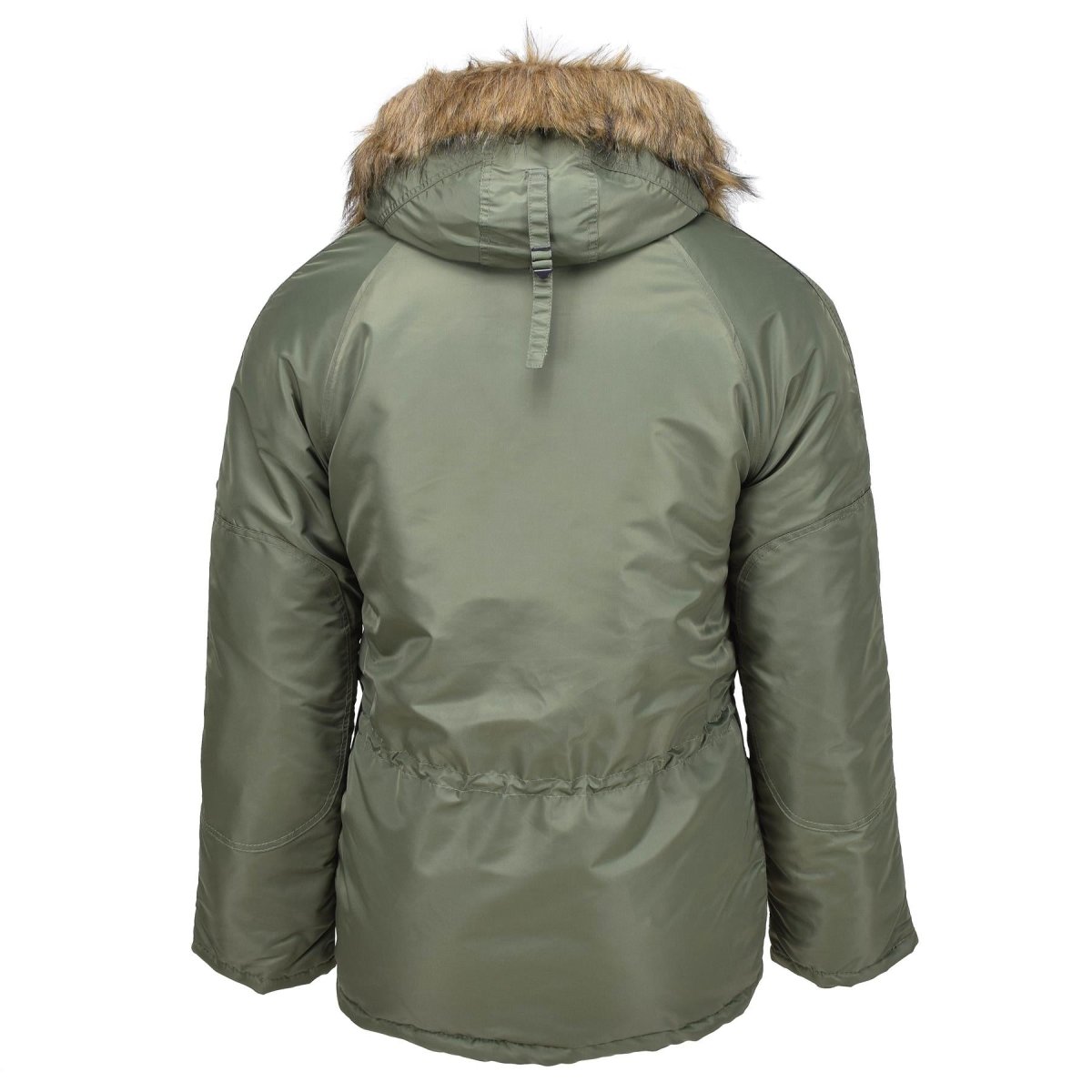 Mil-Tec Brand U.S. Militaire stijl Aviator Parka N3B Faux Fur Hooded Olive Nieuw