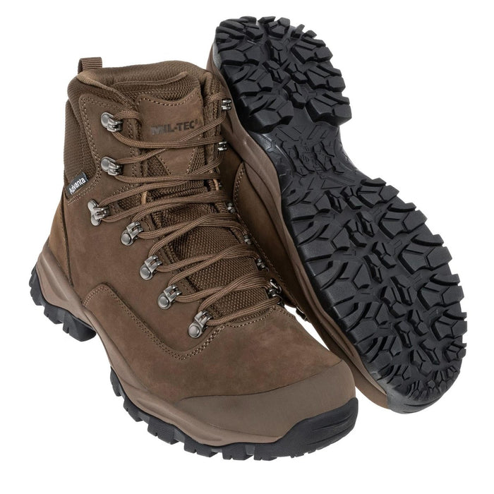 MIL-TEC BW Tactische Combat Boots Waterdicht Ademend Advanta Outdoor Bruin met robuuste zool voor wandel- en outdooruitrusting