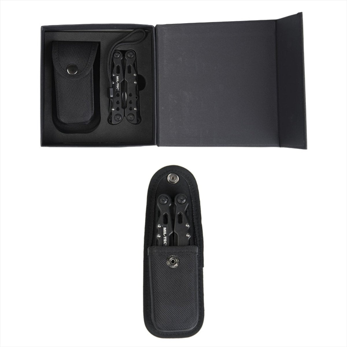 Mil-Tec Cobra Multi Tool Pocket Knife 9 Tools Beschikbaar aluminium behuizing Zwart