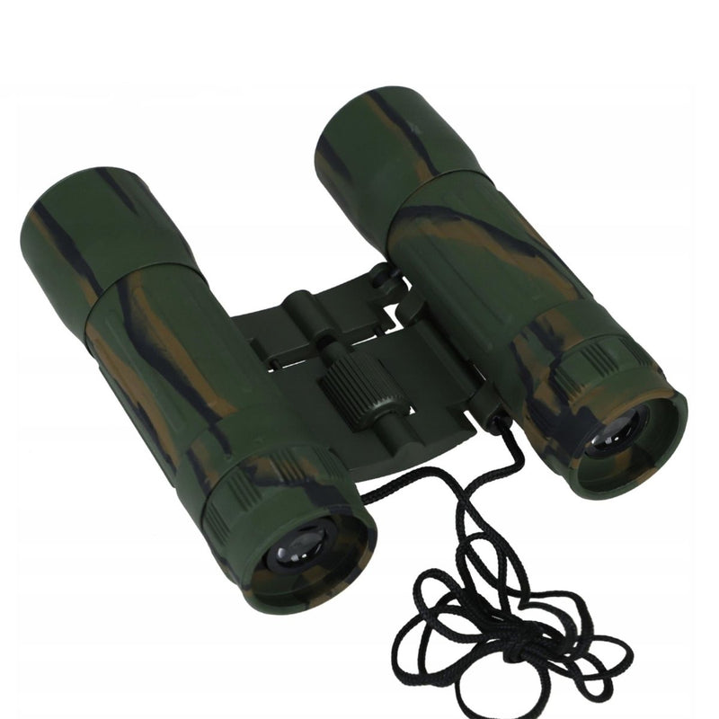 MIL-TEC Invouwbare verrekijker 10x25 Clear View Protective Nylon Bag Camo
