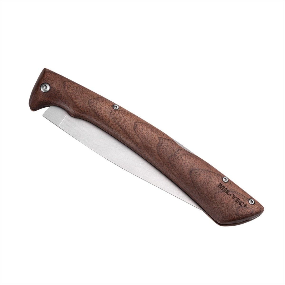 MIL-TEC compacte vouwen zag 19 cm roestvrij staal 420 mes walnootgreep