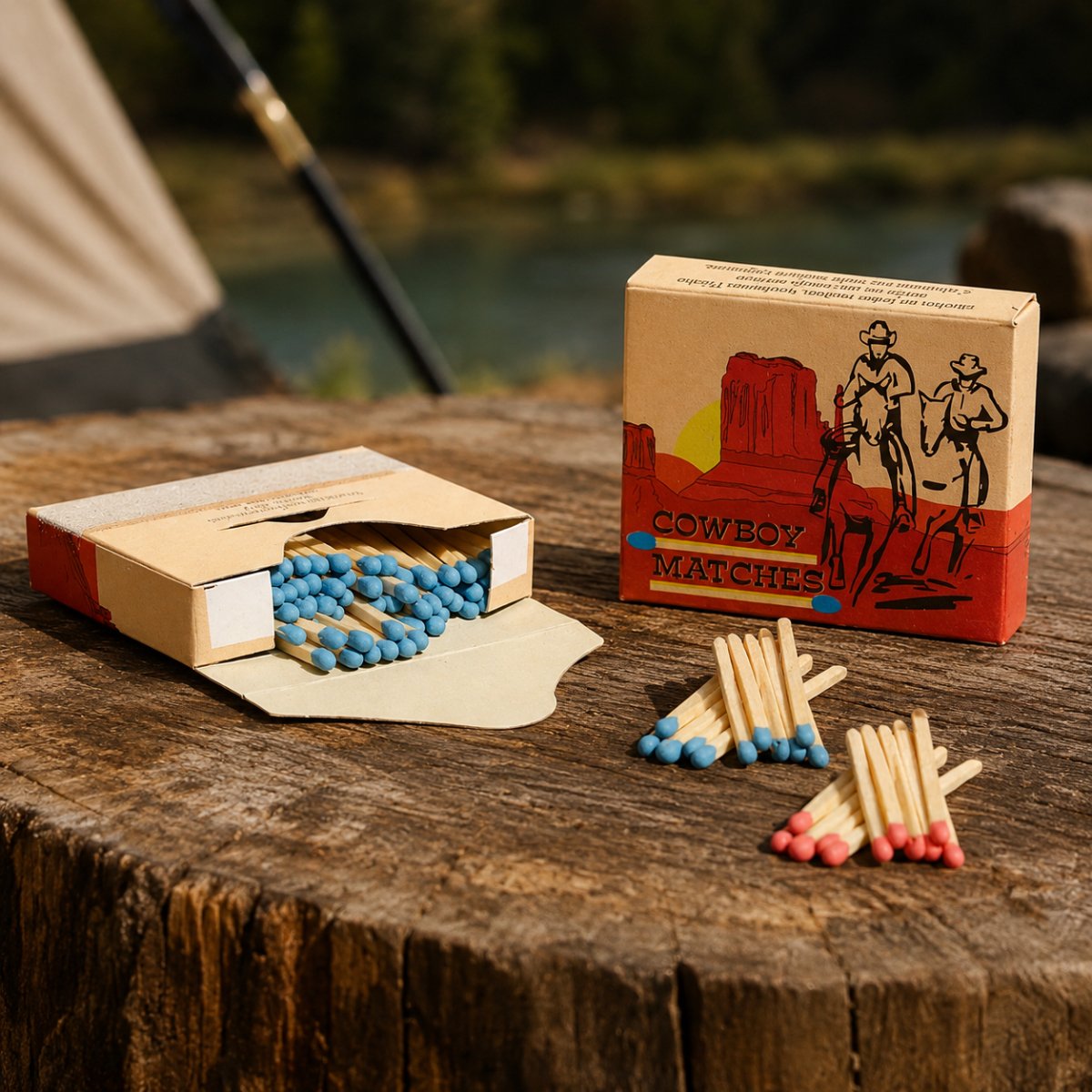 Mil-Tec Cowboy Matches Strike Anywhere Design 100 stuks Camping Fire Starter