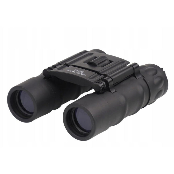 MIL-TEC Gen II Collapsible Binoculars 10x25 Diopter Fine Tuning Pouch Black - GoMilitar