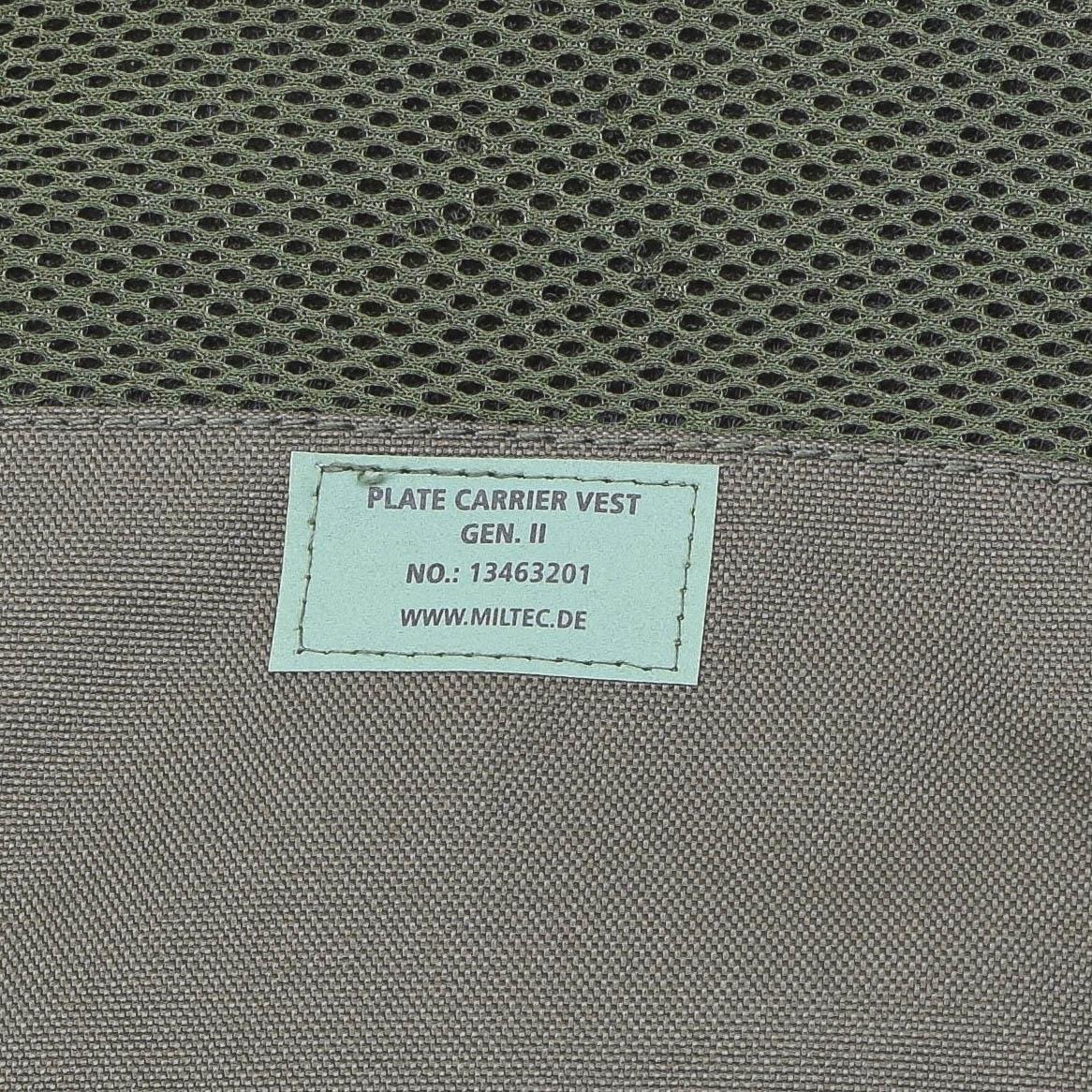 Mil-Tec Gen II Tactical Vest Combat Modulaire plaatdrager Waistcoat Olive