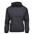 Mil-Tec Duitse militaire jas gevechten winddichte fleece met capuchon gevoerd zwart nieuw