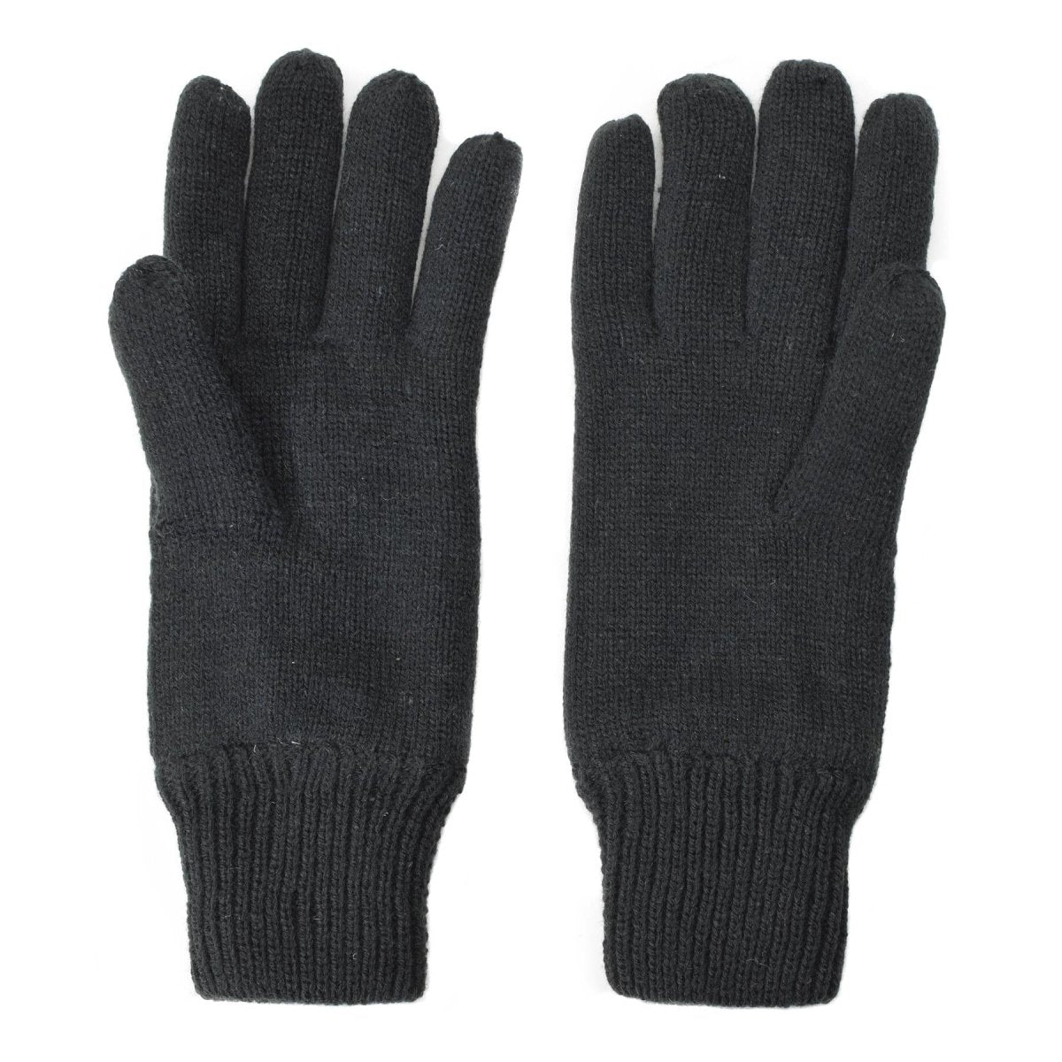 MIL-Tec Handschoenen mannen Warm gebreide Thinsule ™ voering Zwarte wintertactische uitrusting