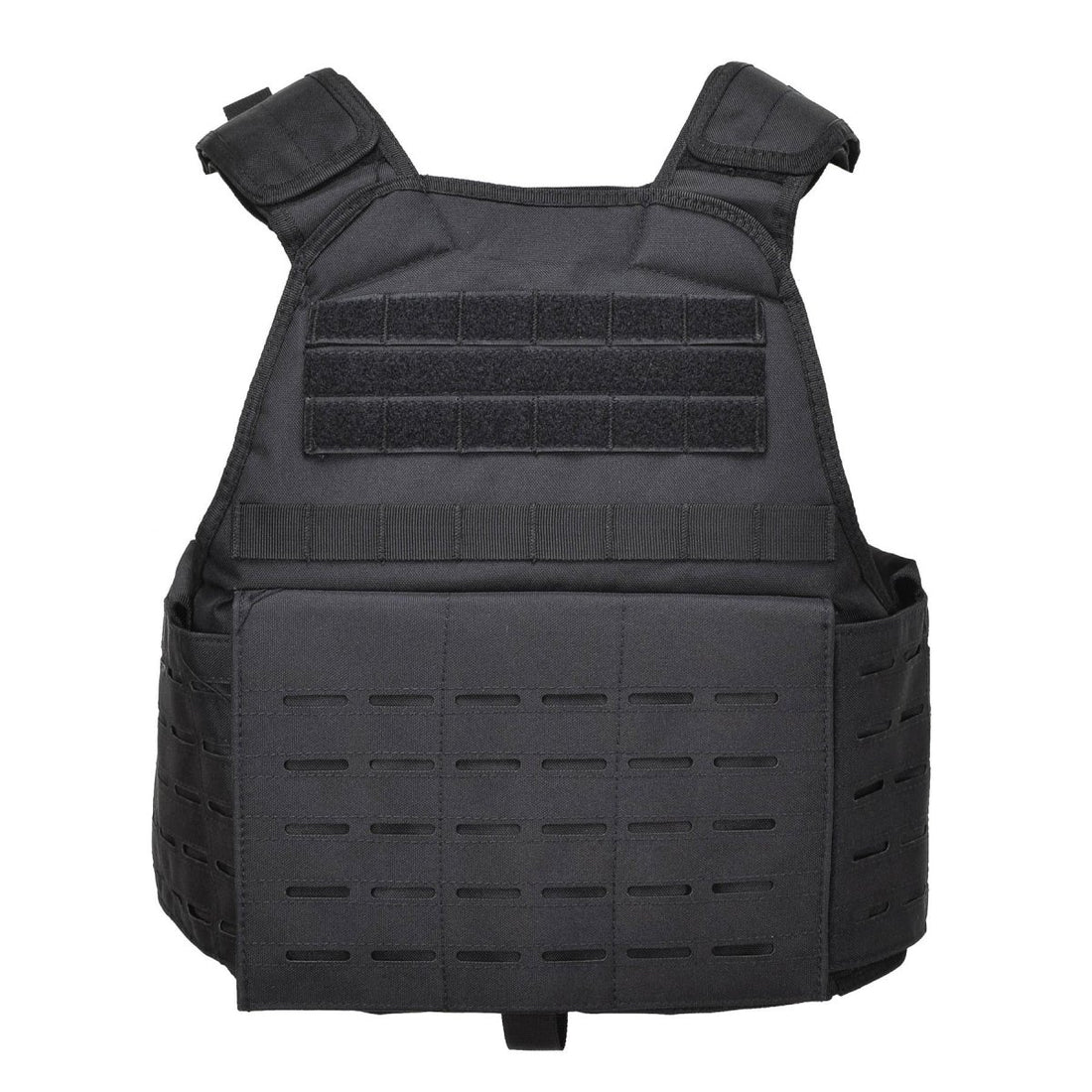 Mil-Tec laser gesneden tactische gevechtsplaatdrager militaire vest molle compactbaar zwart