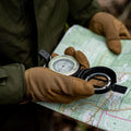 Mil-Tec Metal Lensatic Compass Aluminium behuizing Shiny Face Navigation Black