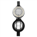 Mil-Tec Metal Lensatic Compass Aluminium behuizing Shiny Face Navigation Black
