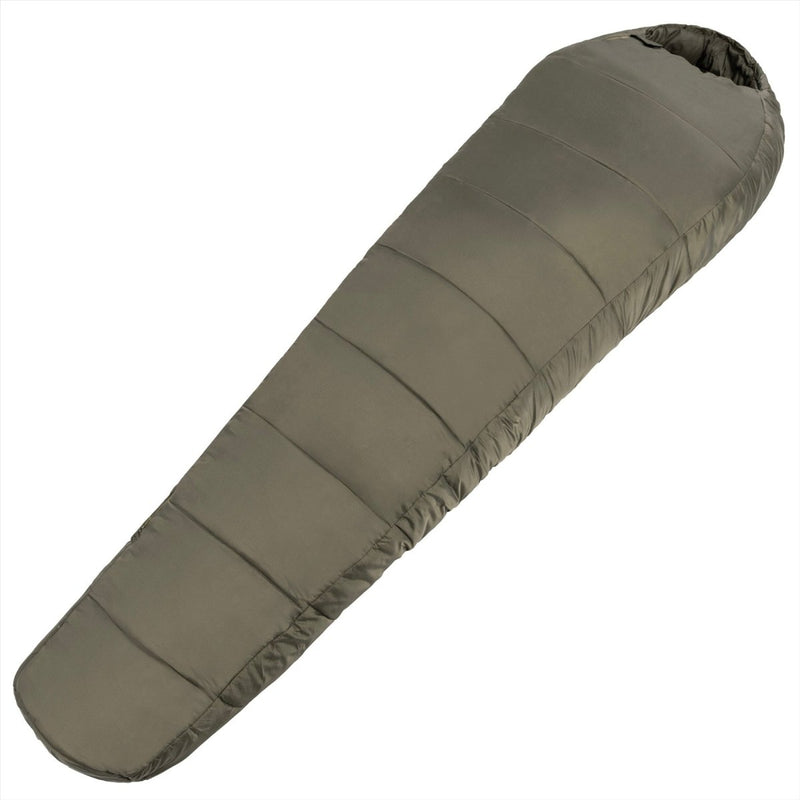 Mil-Tec Mummy Sleeping Bag 230 cm Warm 3D Hollowfibre Compressiebag Olijf