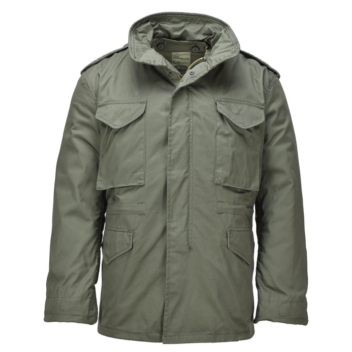 MIL - TEC Parka M65 Jack in Amerikaanse legerstijl Afneembare thermovoering Verborgen capuchon Buitendiameter - GoMilitar