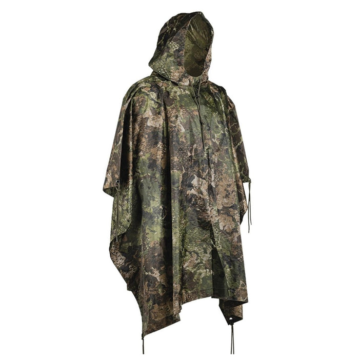 MIL - TEC Poncho camouflage PVC gecoate waterdichte ripstop lichtgewicht tent met capuchon - GoMilitar