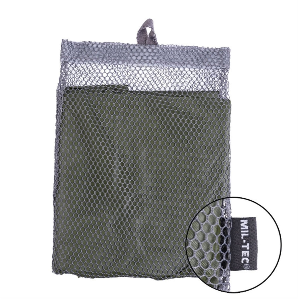 MIL-TEC Poncho Met capuchon Veelzijdige waterbestendige mesh-tas inbegrepen Zwart
