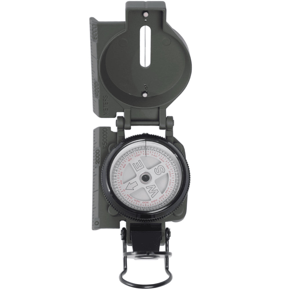 Mil-Tec Ranger metalen kompas Wandelen Camping Outdoor navigatiehulpmiddel OD Groen