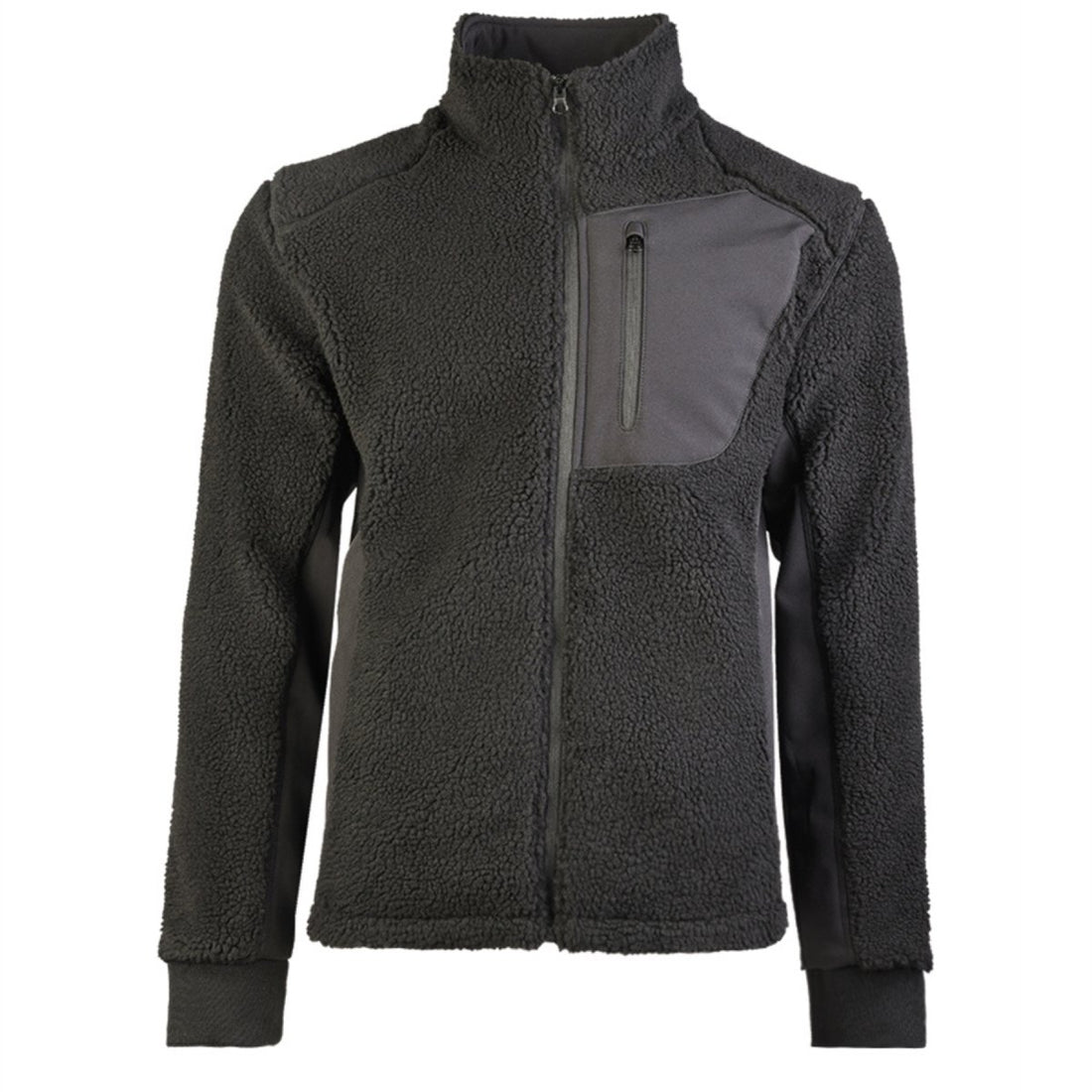Mil-Tec Sherpa Fleece Jack Bearforce Warm Teddy Fleece Outdoor Zwart