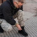 Mil-Tec Squad Boots Mid Calf Round Sole Camping Outdoor Black Suede schoenen