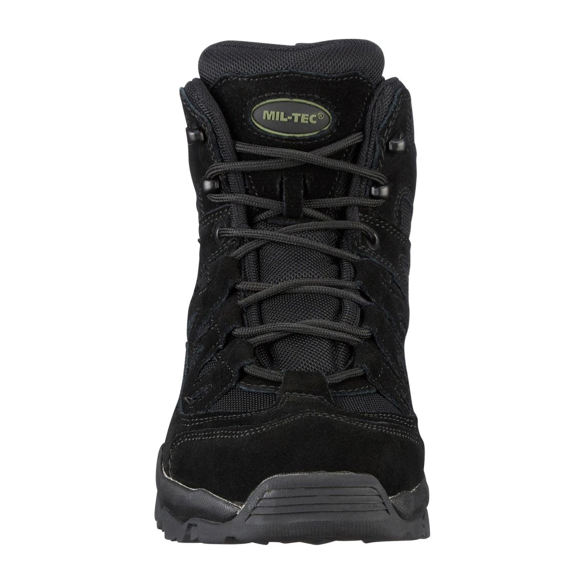Mil-Tec Squad Boots Mid Calf Round Sole Camping Outdoor Black Suede schoenen