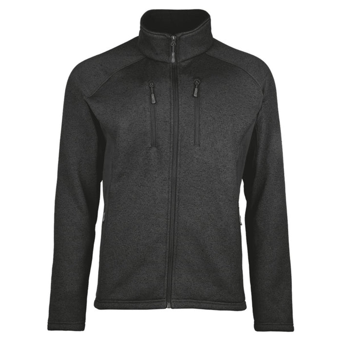Mil - Tec Structuur Fleecejack Warm Tactisch Outdoor Ritszakken Zwart - GoMilitar