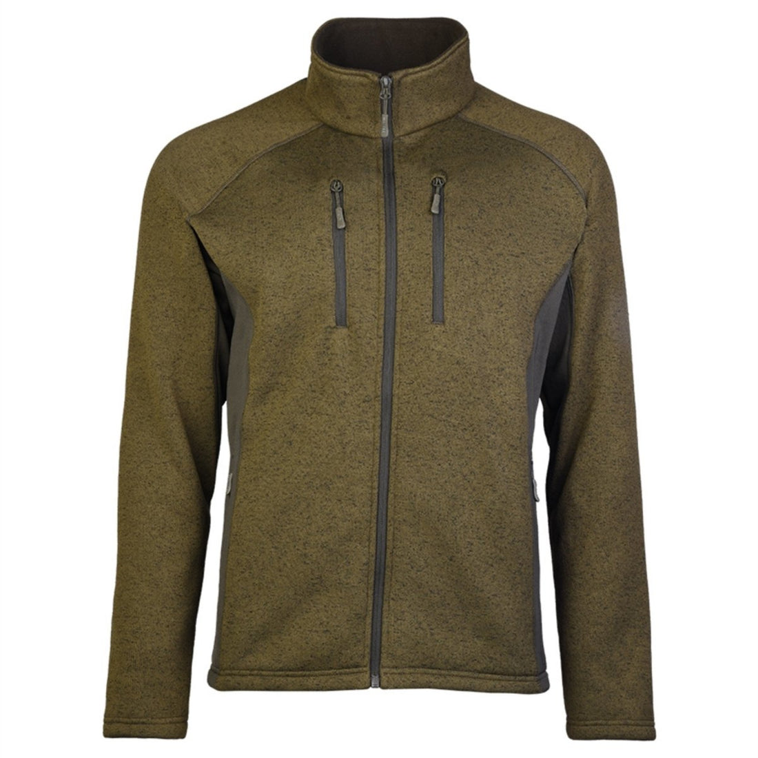 Mil-Tec structuurfleecejack Warm Tactisch Outdoor Zakken met ritssluiting Olijfgroen