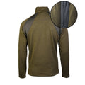 Mil-Tec structuurfleecejack Warm Tactisch Outdoor Zakken met ritssluiting Olijfgroen