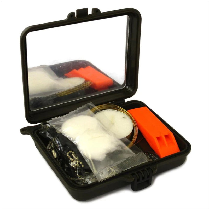 Mil-Tec Survival Kit Waterdichte doos noodhulpfirestarter gereedschap