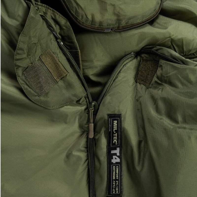 Mil-Tec Tactical 4 Sleeping Bag Teflon gecoate thermolite isolatie Olijf