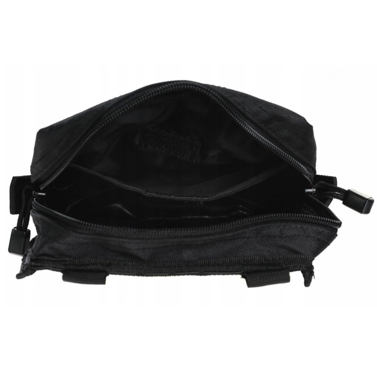 Mil-Tact Tactical Belt Pouch Molle Bevestiging Zipper Sluiting Hulpprogramma Zwart Zwart