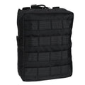 Mil-Tact Tactical Belt Pouch Molle Bevestiging Zipper Sluiting Hulpprogramma Zwart Zwart