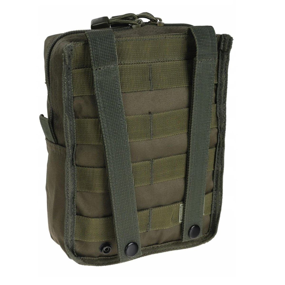 Mil-Tact Tactical Belt Pouch Molle Bevestiging Zipper Sluiting Utility Bag Olive