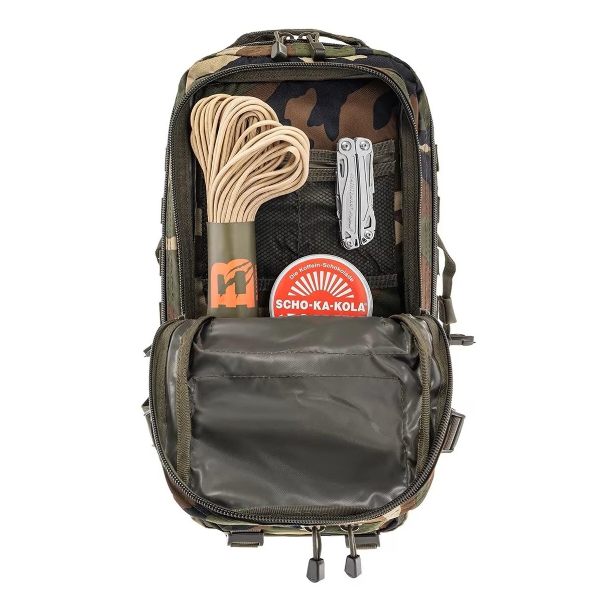 MIL-TEC U.S. Assault Tactical Backpack 20 Liters wandelen trekking Woodland Daypack