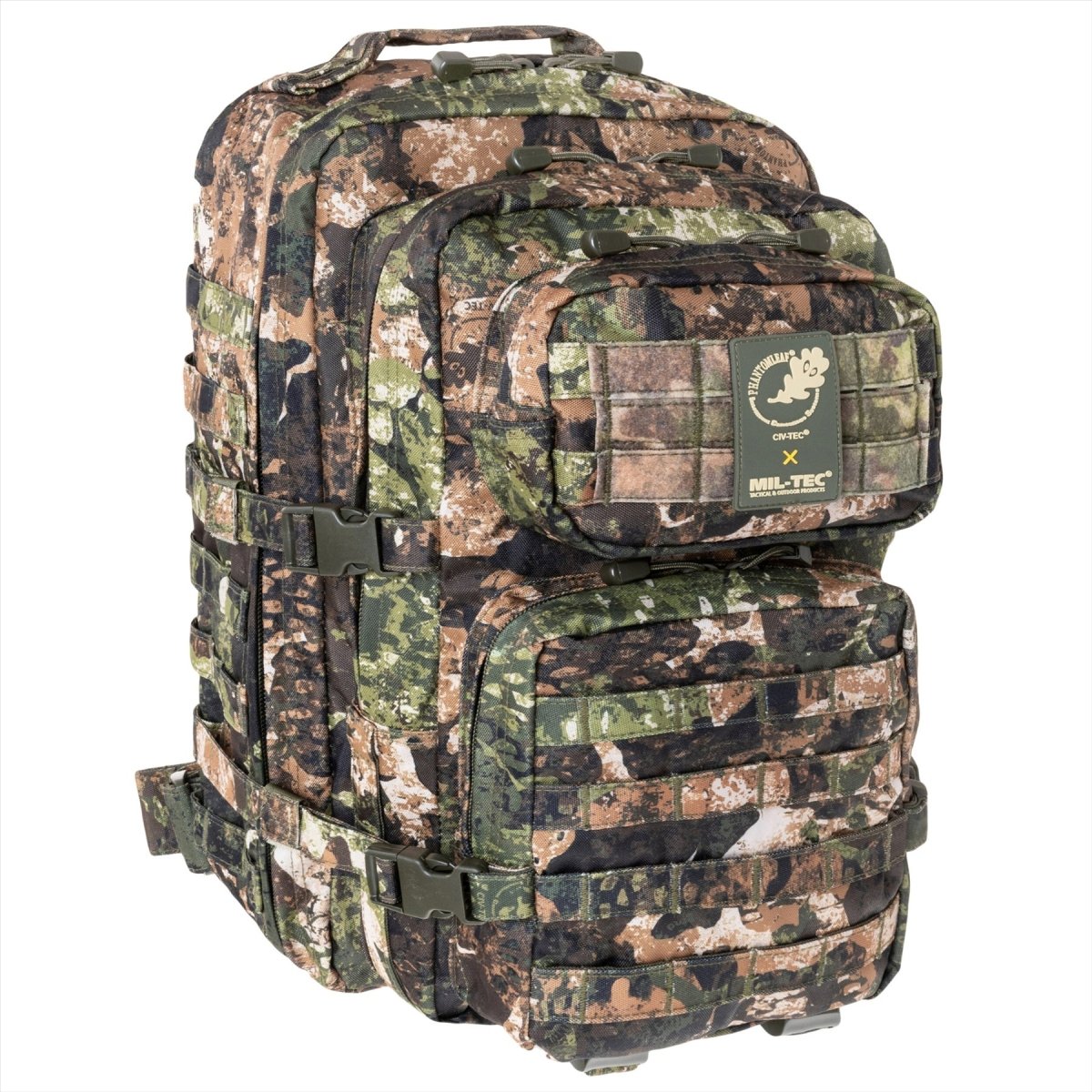 MIL-TEC US Assault Tactical Backpack 36L Ergonomisch gevormde gewatteerde schouders
