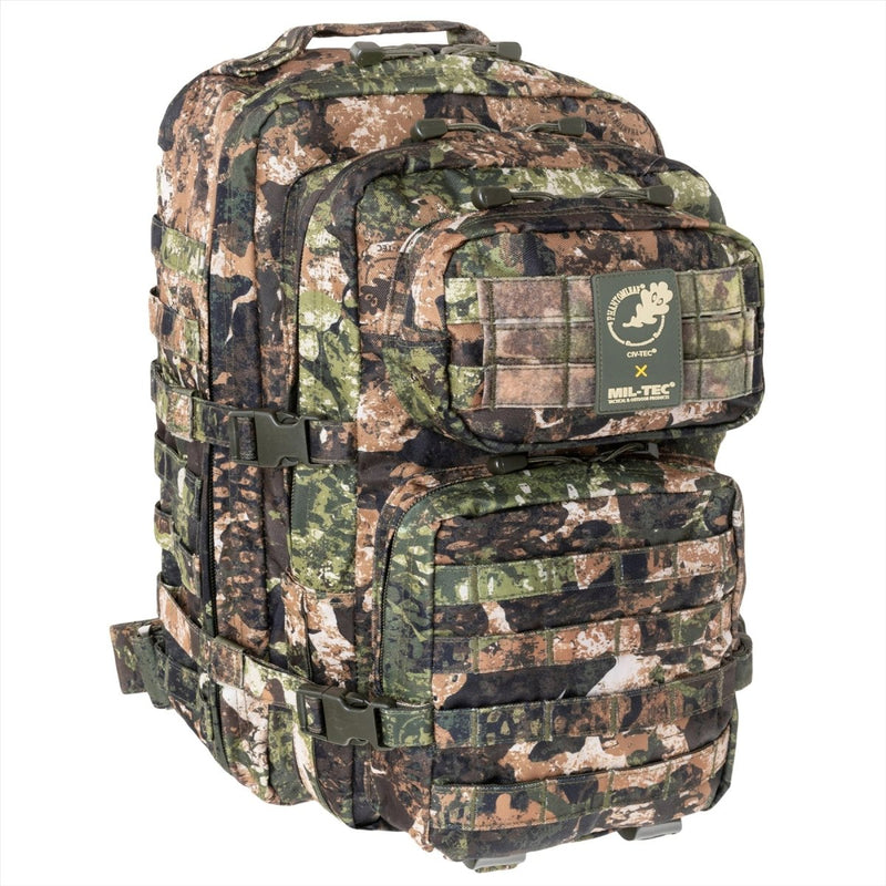 MIL-TEC US Assault Tactical Backpack 36L Ergonomisch gevormde gewatteerde schouders