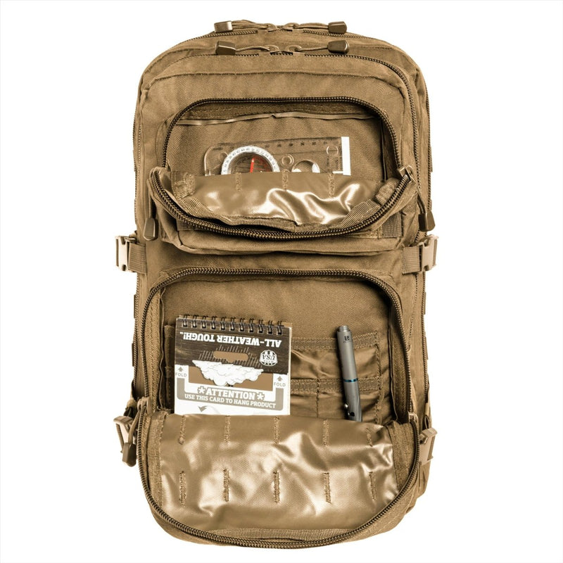 MIL-TEC US Assault Tactical Backpack 36L Ergonomisch gevormde gewatteerde schouders