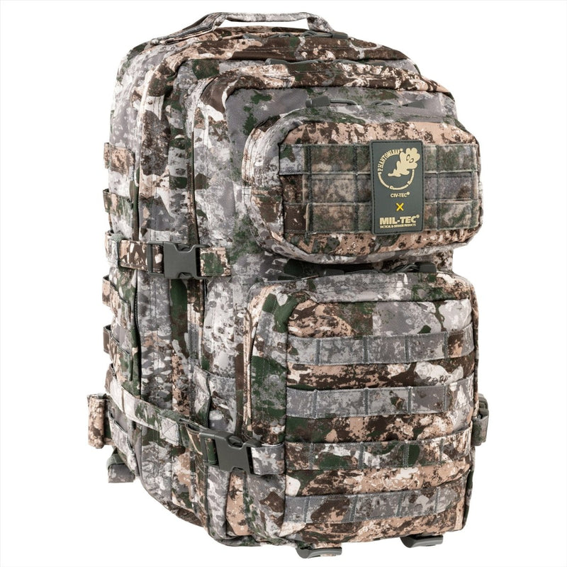 MIL-TEC US Assault Tactical Backpack 36L Ergonomisch gevormde gewatteerde schouders