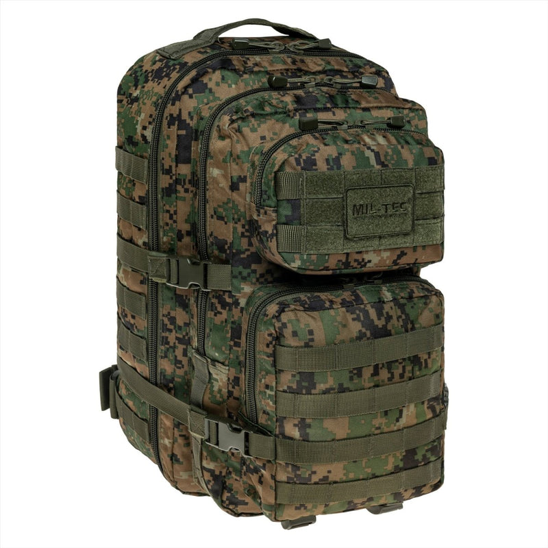 MIL-TEC US Assault Tactical Backpack 36L Ergonomisch gevormde gewatteerde schouders