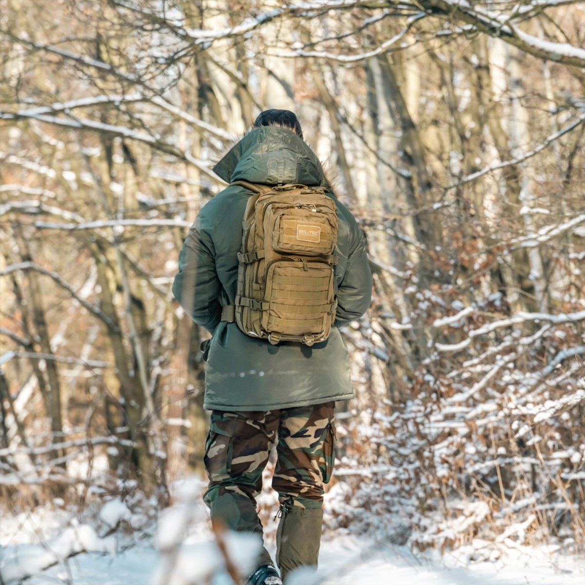 MIL-TEC US Assault Tactical Backpack 36L Ergonomisch gevormde gewatteerde schouders