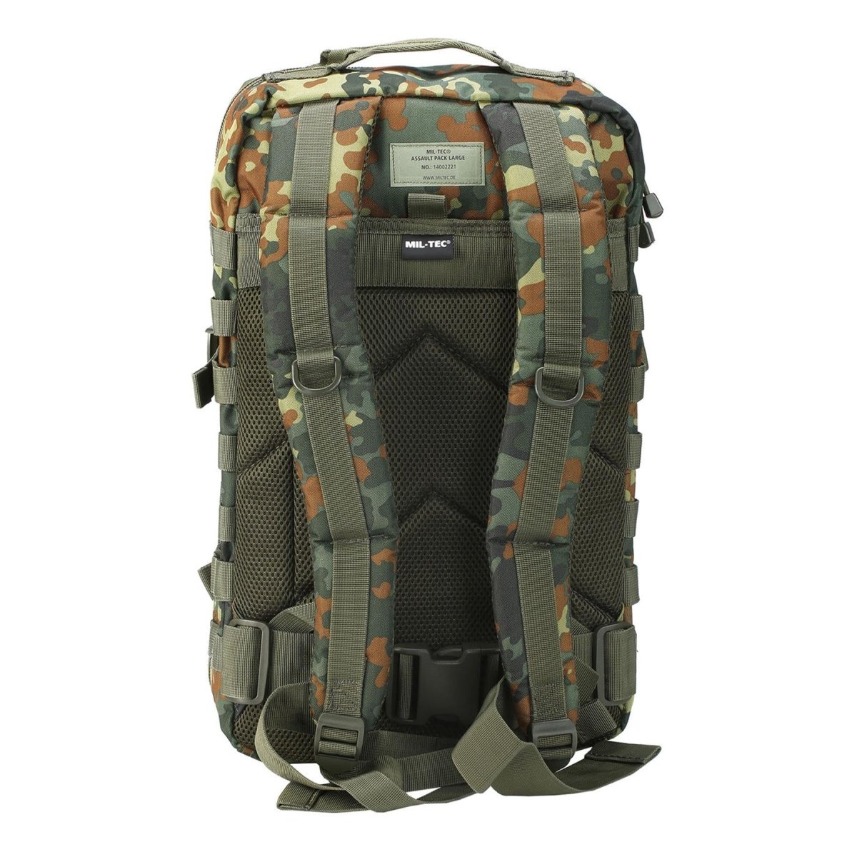 Mil-Tec U.S. Assault Trekking Rucksack Grote 36l Backpack Flecktarn Daypack Bag