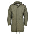 MIL-TEC Amerikaanse militaire stijl M51 Hooded Parka gewatteerd afneembare voering Olive Nieuw