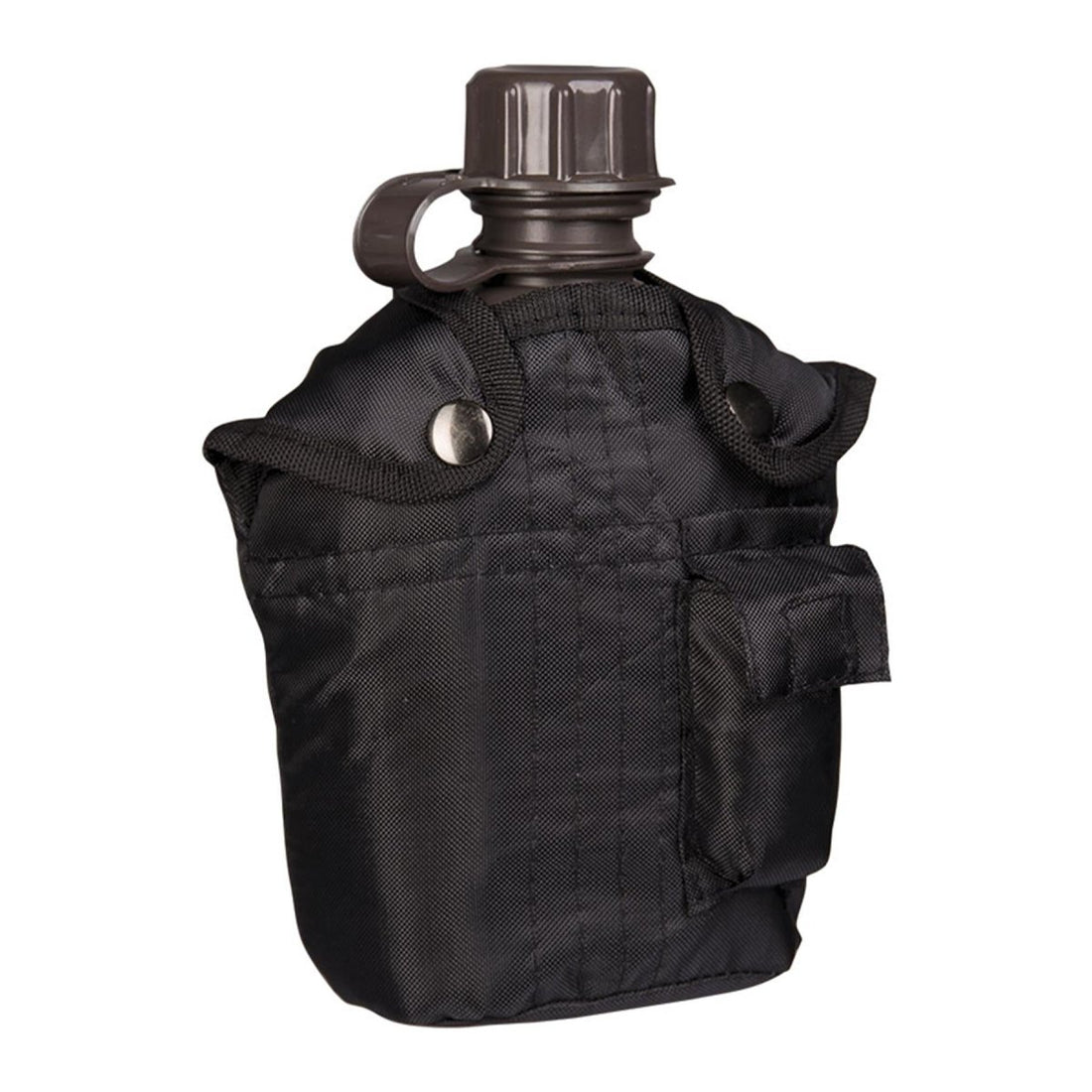 MIL-TEC Amerikaanse stijl plastic kantine 1L hoes inbegrepen Tactisch Buiten Zwart