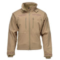 MIL-TEC winddichte wandeljack Soft Shell Stormproof Zips Fleece Liner Coyote
