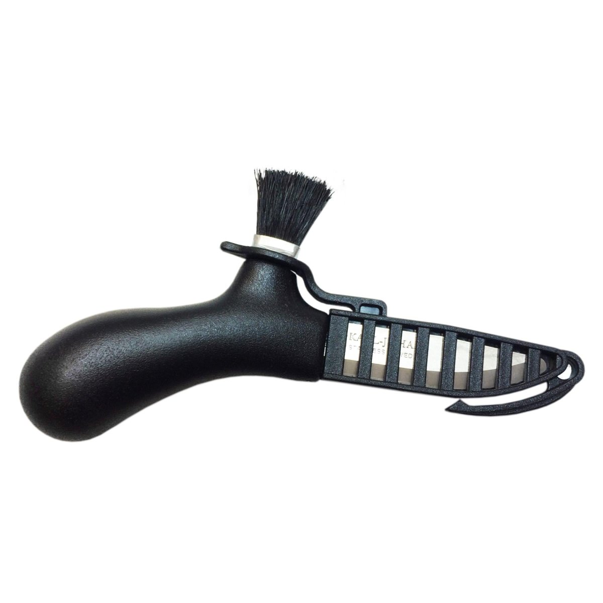 Morakniv paddestoel plukmes fixed gerecycled roestvrijstalen mesborstel zwart